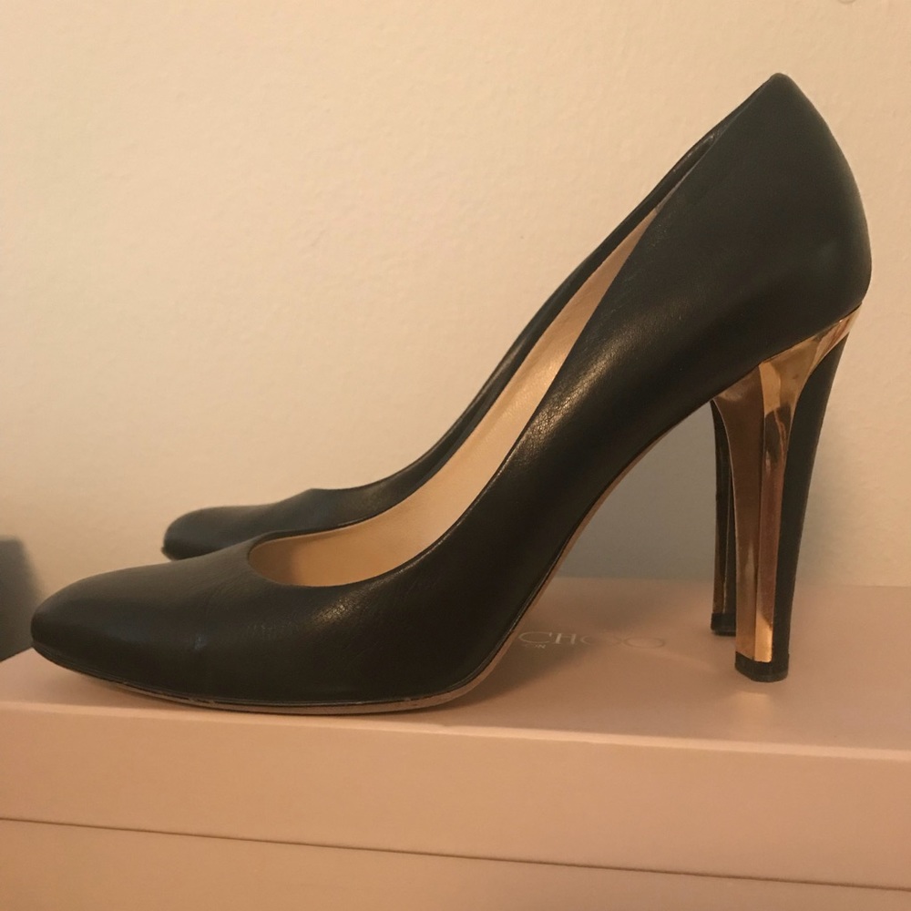 Jimmy choo zoe kid leather pumps- size 6.5